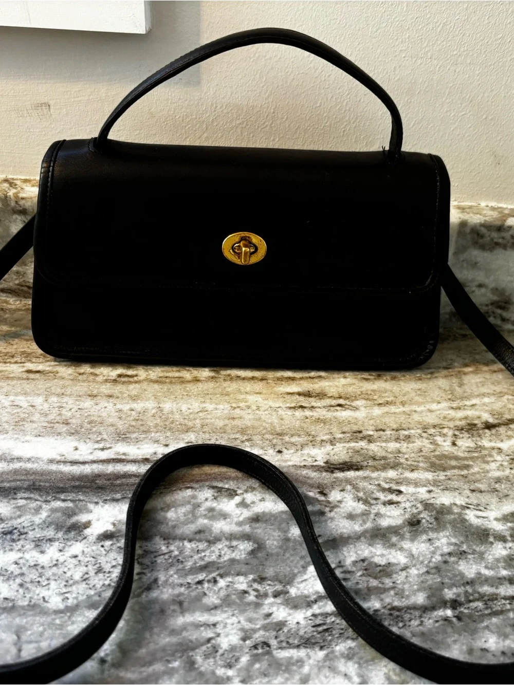 Vintage Coach 1996 Sonoma Flap Clutch Top Handle Crossbody Bag